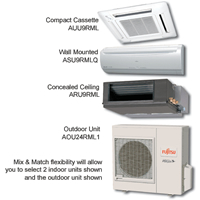 Fujitsu multi zone AC system